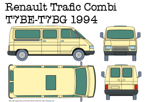 Renault Trafic Combi T7BE-T7BG (1994) (1991-1994)