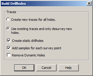 Build Drillholes