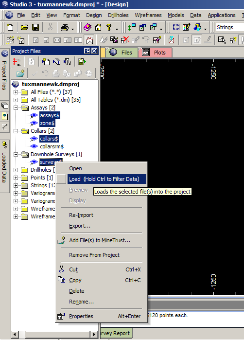 Load Tables