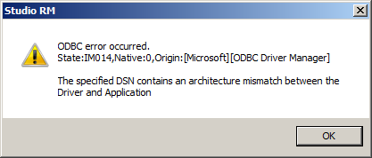 ODBC Error