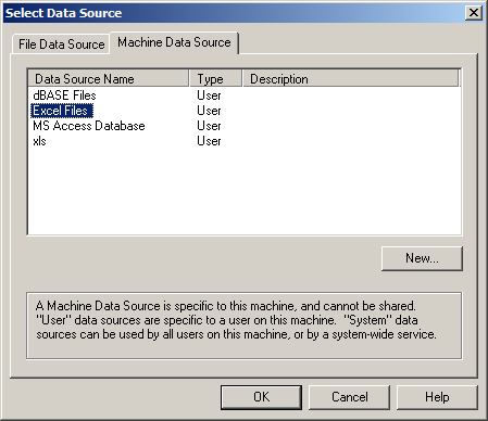 Select Data Source